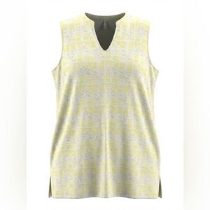 LULU-B WOMENS DRESS/LOUNGEWEAR SIZE 3X LIME COLOR WITH TREES